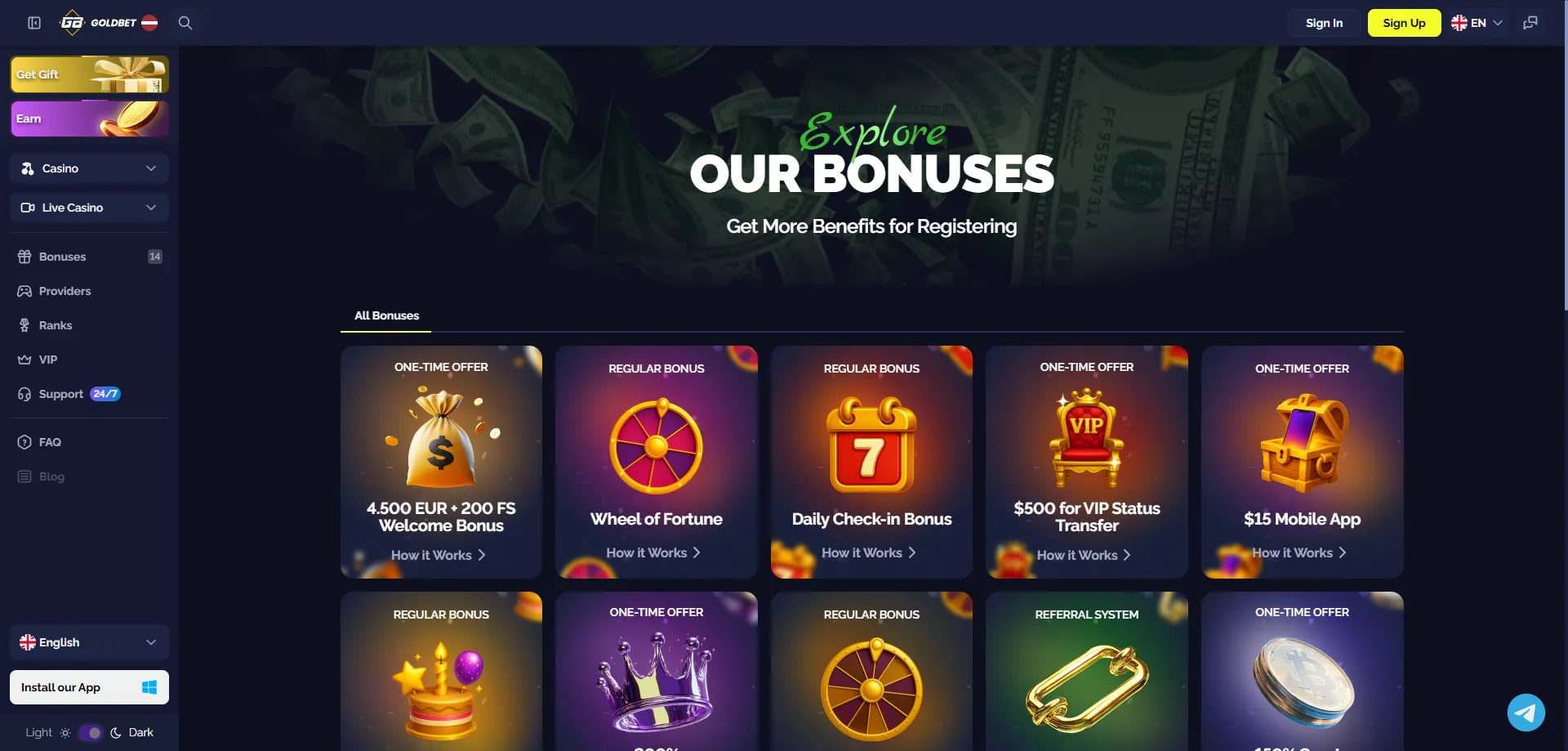 Goldbet Casino ключови характеристики и бонуси за нови играчи